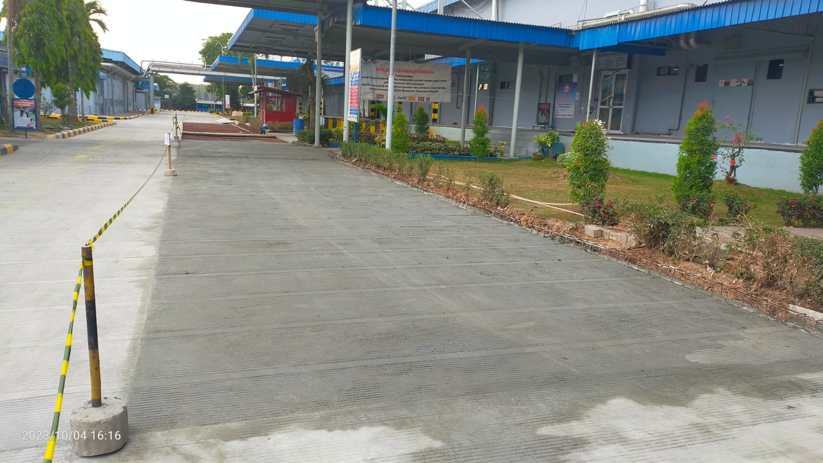 Pekerjaan Jalan Cor Indofood Noodle Lampung